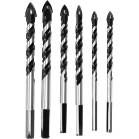 Resim Unncanny 6pcs Seramik Karo Matkap Uçları, Cam, Tuğla, Beton, Ahşap Için Duvar Matkap Uçları Seti Duvar Aynası ve Seramik Karo Için Tungsten Karbür Ucu 6, 6, 8, 8,10,12MM (Yurt Dışından) 