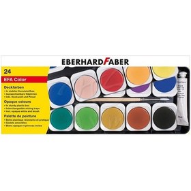 Resim Eberhard Faber Opak Sulu Boya Plastik Kutu 24lü 578124 