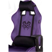 Resim Rio Balerion Terletmez Kadife Kumaş Mor Gaming Oyuncu Koltuğu -8 Mor 