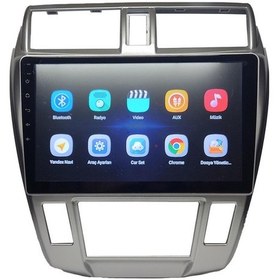 Resim Honda City Dijital 2009-2012 10 inç 10-256 GB Android Carplay Multimedya 