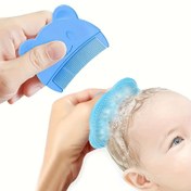 Resim 2'li Set Lüks Yumuşak Kıllı Banyo Tarak Fırçası - Çocuklar için Saç Temizleme, Baş Masajı ve Kafa Rahatlatma Takımı - Tüm Saç Tipleri İçin Nazik Dolaşıklık Çözme Aracı, Gençler için Daha İyi Saç Yıkama 