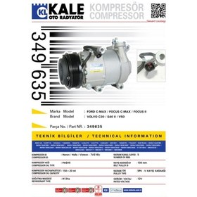Resim Klima Kompresörü Focus 2006-2012C Max (2007-2010) 110Mm 504647261 