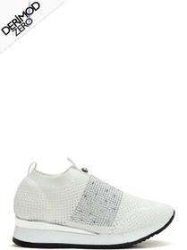 Resim Kadın Beyaz Taşlı Sneaker 