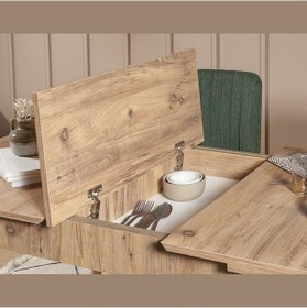 Resim Roma Large Mutfak Masası Takımı Atlantik Yeşil 