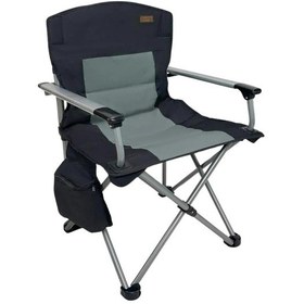 Resim Katlanır Kamp Piknik Sandalyesi - Madfox Journey - Siyah/gri - 547284 - Taşıma Çantalı Çok Renkli 