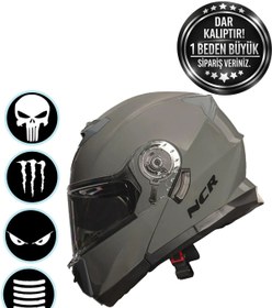 Resim NCR Stars Çene Açılır Nardo Kask(Ece Belgeli) 