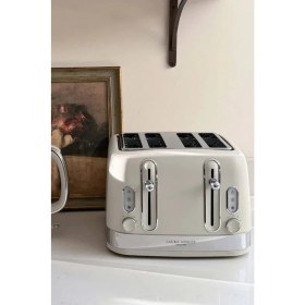 Resim Laura Ashley Sage Leaf 4 Dilim Ekmek Kızartma Makinesi 2300W 