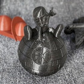 Resim Polymaker Panchroma PLA Filament, Galaxy Koyu Gri 1,75 mm 3D Baskı Filamenti, 3D Yazıcı PLA Filament, Çoğu FDM 3D Yazıcıya Uygun, 1 kg Makara (2,2 lb) 