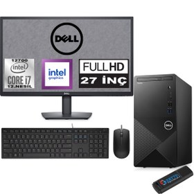 Resim Dell Vostro 3910 mt Intel Core I7 12700 24GB 512GB SSD 27" Fhd Ubuntu Intel® UHD Graphics 770 Masaüstü Bilgisayar 27N3910EMEAU12 + Zetta USB Bellek 