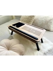 Resim Die Grup Katlanır Laptop Sehpası, Minderli 