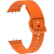 Resim Ekılıf - Samsung Watch Fit 3 Uyumlu - Kordon Silikon Kordon Strap Kayış Krd-110 - Siyah 