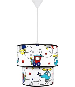 Resim Şenay Aydınlatma Ikili Kumaş Sarkıt Avize-Sevimli Taşıtlar 