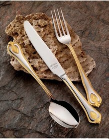 Resim Aryıldız 84 Parça Topkapı Prestige Plus Çatal Kaşık Bıçak Seti Altın 