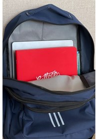 Resim Lacivert Büyük Boy Okul Spor Çantası, 16,9 İnç, 45x30x15cm 24 