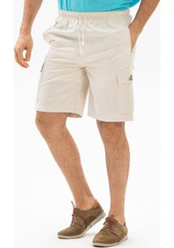 Resim Gabardin Lastikli Erkek Şort Krem Krm - 2Xl Krem 
