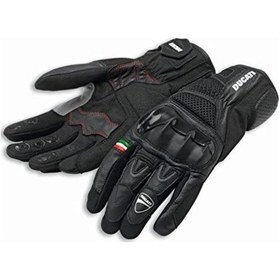 Resim Ducatı Spıdı Cıty C2 Fabrıc-Leather Gloves Deri-Tekstil Eldiven 