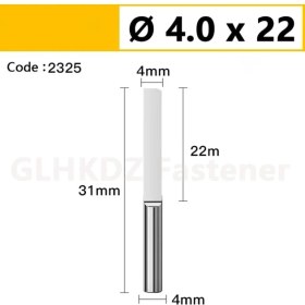 Resim 2Liyao 4.0X22X4MM (2325) Ø0.8-6mm Katı Karbür Tek Flüt Düz Yönlendirici Bit End Mill Cnc Freze Kesicisi Gravür Aracı Akrilik Mdf Plastik HRC63 (Yurt Dışından) 