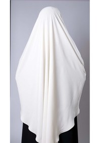 Resim Hürrem Bone Krem Pratik Hazır Geçmeli Tesettür Eşarp Medine İpeği Bağcıklı Sufle Hijab 2301 40 