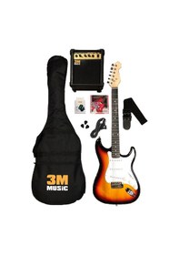Resim Elektro Gitar Full Set Sunburst 