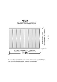 Resim Alüminyum Panel Radyatör Ekol 600x700 Ral 7016 Antrasit Gri 