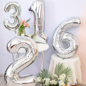 Resim 1 Adet 81,28 cm Gümüş Renkli Numara 0-9 Folyo Balon, Doğum Günü Dekoru, Yıl Dönümü Süslemesi, Mezuniyet Dekorasyonu, Ev ve Oda Düzeni, Parti Arka Planı, Cadılar Bayramı Süsleri, Noel Dekorasyonları, Etkinlik Arka Planı, Şık Balonlar, Hafif Malzeme, Yeniden Kullanılabilir Dekor, Metalik Balonlar, Partiler için Dekor, Festivaller için Balonlar, Etkinlik Organizatörleri, Ev Dekorasyonu 