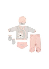 Resim By Concon Kız Bebek 5 Li Bandanalı Tavşan Set Açık Pembe 