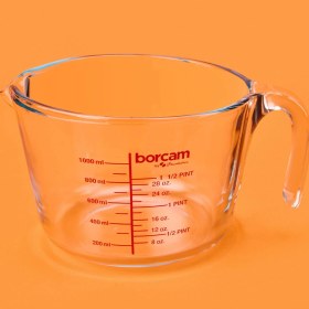 Resim Borcam Ölçü Kabı - Şeffaf - 1 Lt 