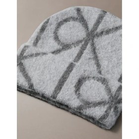 Resim Calvin Klein Erkek Gri Emblem Brushed Bere Standart Beden Sezonluk Kullanım İçin 
