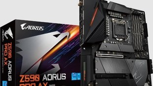 Resim Z590 Aorus Pro AX Intel Z590 Soket 1200 DDR4 5400(OC)MHz ATX Gaming (Oyuncu) Anakart 