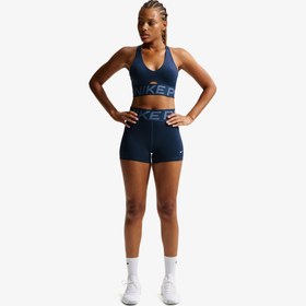 Resim Nike Pro Sculpt Dri-Fit Yüksek Belli 8 cm Kadın Lacivert Kısa Tayt 