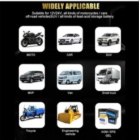 Resim Xuweiwei Lemestar 12v/24v Tam Otomatik Akıllı Araç Şarj Cihazı - 