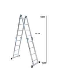 Resim Beykon 16 Basamaklı 1.6 MM Kalınlık 4.70 M Çok Amaçlı Katlanır Merdiven - ELIT 44 