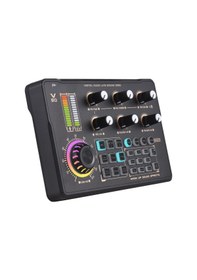 Resim Ranyeek V80 Taşınabilir Ses Kartı: Çift Çekirdekli Dijital İşlemci, Tek Tuşla Gürültü Engelleme, Bluetooth 5.0 Akort, Hemen Kullanıma Hazır, Canlı Yayın Ve Karaoke İçin 10.1" 