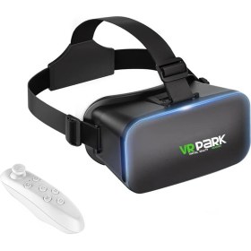 Resim Vrpark V6 3D Sanal Gerçeklik Gözlüğü + Vr Kablosuz Bluetooth KUMANDA-AL4748 