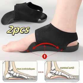 Resim 2 adet Kemer Destek ve Topuk Yastığı Tabanlık - Ergonomik Tasarım, Nefes Alabilen Malzeme, Düz Ayaklar ve Yüksek Kemerler için Dayanıklı Tabanlık - Koşu, Dans, Günlük Kullanım için İdeal - Çoğu Ayakkabıya Uygun, Şok Emme ve Kararlılık Sağlar, Ayak Bakımı, Rahat Ayakkabı, Esnek Ayakkabı 