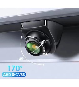 Resim Exvol Pramit 1080P AHD Geri Görüş Park Kamerası 170 Derece Balık Gözü 360 Dönen Ahd-Cvbs Park Çizgi Ayarlı Park Kamerası 
