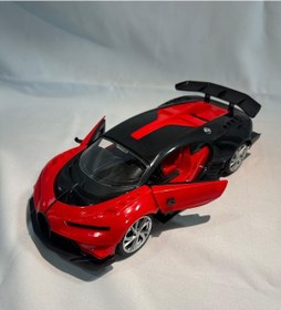 Resim 1:16 Ölçekli Uzaktan Kumandalı Lüks Spor Araba - 27 Mhz, Işıklı, Açılabilir Kapı, Çocuk Oyuncak Kırmızı Araba Kırmızı 