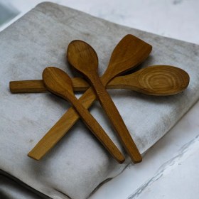 Resim Bibakiyom 4 Parça Ahşap Mutfak Servis Seti (20 cm Ahşap Kaşık, 23CM Ahşap Kaşık, 27CM Ahşap Kaşık, 27 cm Ahşap Spatula) 