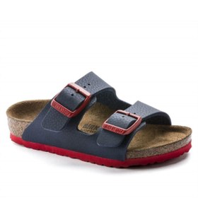 Resim Birkenstock Çocuk Terlik - Çöl Mavisi/kırmızı 
