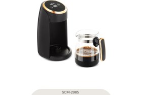 Resim Sinbo SCM-2985 Türk Kahve Makinesi - Rose Gold – Cam Cezveli, Taşma Önleyici Sensörlü 