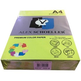 Resim Alex Schoeller A4 Fotokopi Kağıdı 500 Lü Fosforlu Yeşil 721 
