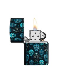 Resim Zippo 49193 Sugar Skull Design Çakmak 