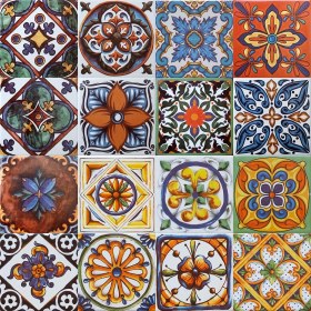 Resim Can Seramik 10*10 Cm Cç-13 Kütahya Çini Karo ( 5'li 1 Paket ) 