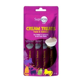 Resim Supreme Cat Ton Balıklı ve Somonlu Sıvı Kedi Ödül Maması 1 Adet 4x14 Gr 
