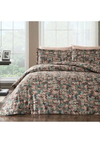 Resim Linens Cameron Pamuk Saten Çift Kişilik Nevresim Takımı Yeşil 