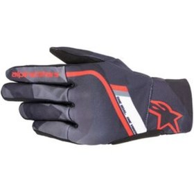 Resim Alpinestars Reef Korumalı Kros Motosiklet Eldiveni Siyah / Gri / Kırmızı 