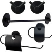 Resim Fndhome Siyah Banyo 5'li Set 