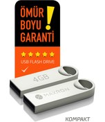 Resim Maxron 4 GB Flash Bellek Metal Gövde Ömür Boyu Garantili Güvenli Usb Bellek Data Traveler 