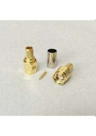 Resim SMA Erkek Sıkmalı Kablo Konnektörü RG58-59-142-223-400 LMR195-200 