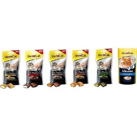 Resim Gimcat Nutri Pockets Karışık Kedi Ödül Maması 6 x 60 G 